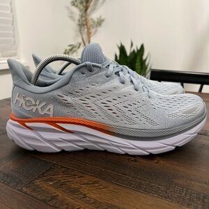 Hoka One One Womens Clifton 8 1119394 BFPA Blue Running Shoes Sneakers Size 12 B